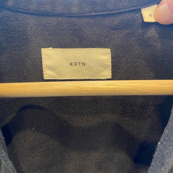 Kotn long sleeve button up in dark grey - Picture 3 of 3